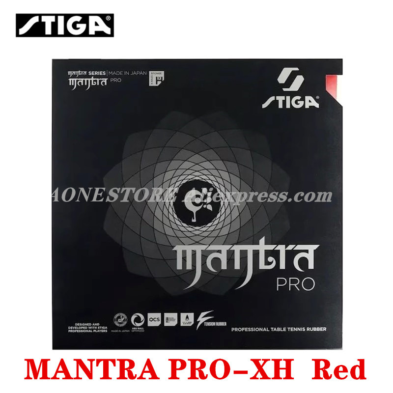 STIGA MANTRA PRO M / H XH Tafeltennisrubber Pips-In Offensief Gemaakt in Japan Originele STIGA Pingpongspons: WHITE