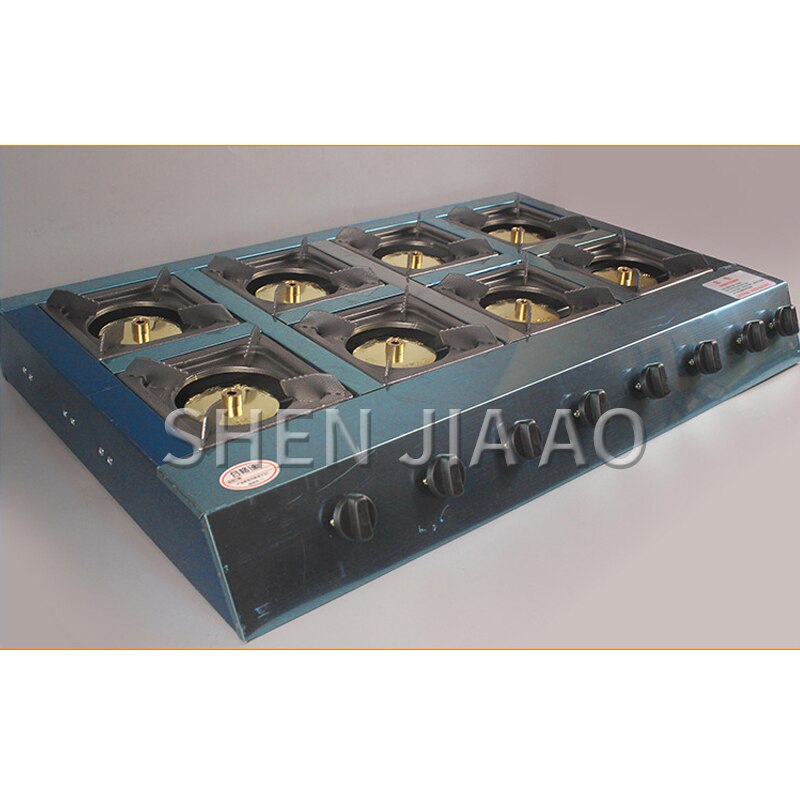 Desktop eight-hole gas stove Multi-function energy-saving furnace multi-purpose stove Natural gas liquefied gas stove Commercial