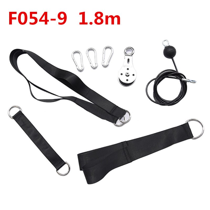 Gym Fitness DIY Pulley Cable Machine Arm Biceps Triceps Lifting Hand Gripper Strengths Trainer Exercise Pulley Training Device: Sky Blue