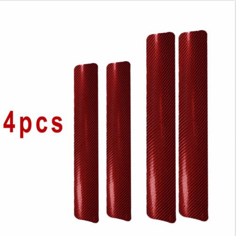 4 Stuks Auto Stickers Rood Pedaal Protector Carbon Fiber Vervangende Onderdelen Auto