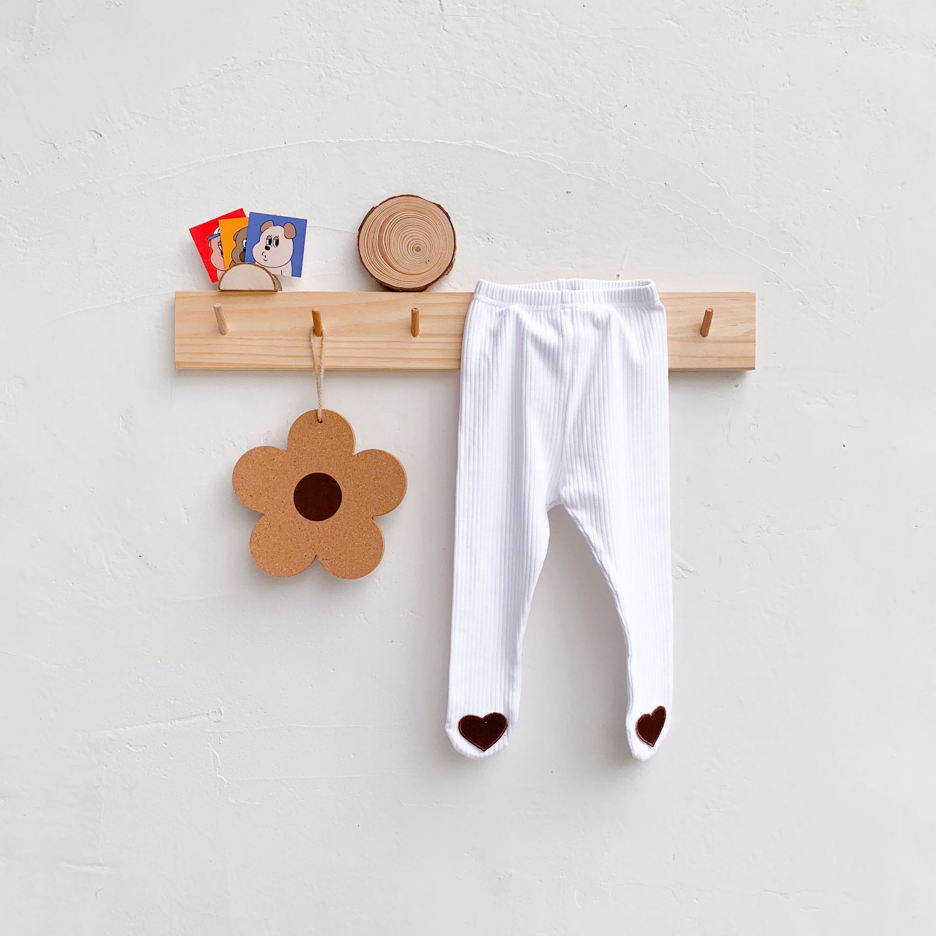 Hart Patch Baby Panty Effen Kleur Peuter Meisjes Panty Baby Kids Kous Herfst Kinderen Broek: K3307brown / 24M