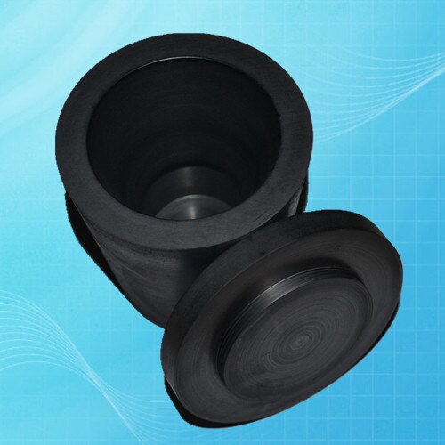 99.95%Pure Graphite Crucible with Lids /R50* H80mm/ Cylindrical Crucible /Graphite Crucible