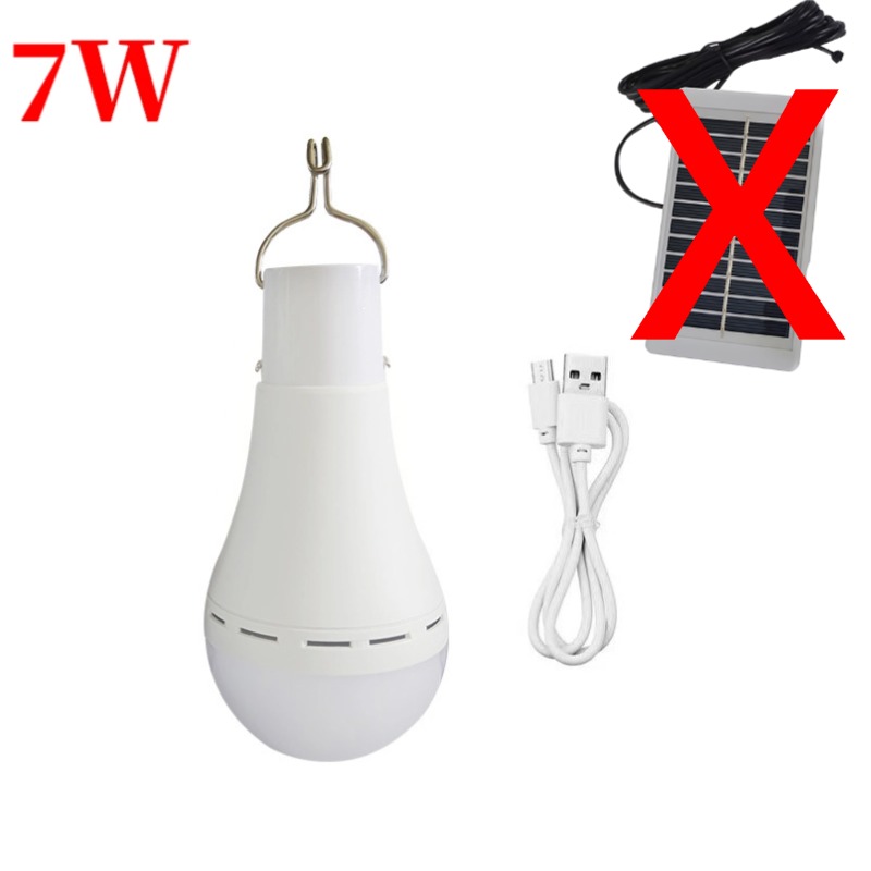 Luz Solar colgante IP68 impermeable con carga USB, lámpara alimentada por luz Solar de emergencia, luces para tienda de campaña al aire libre, luz de emergencia: Azul