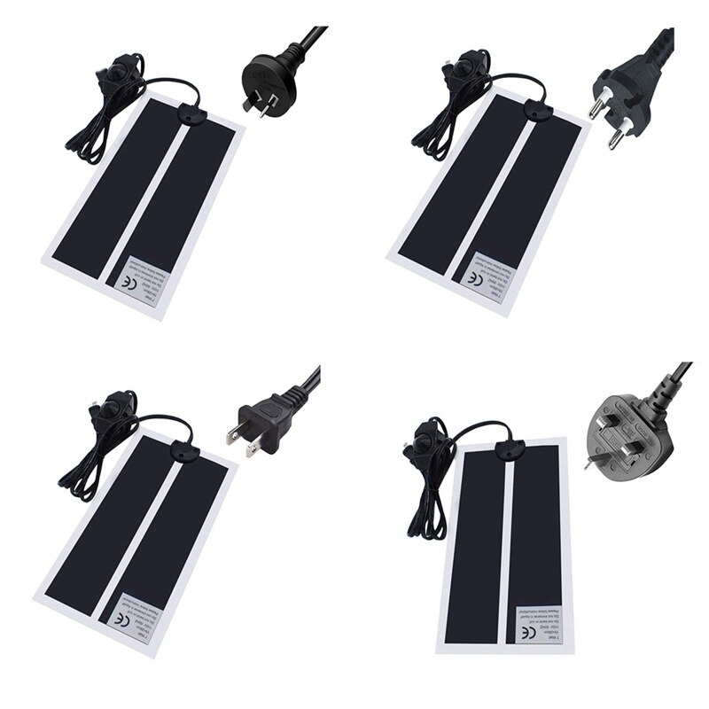 Huisdierverwarming, reptielverwarmingsmat, huisdierverwarming voor reptielen, terrariumverwarming met thermostaatregelaar, eu/au/us/uk-stekker