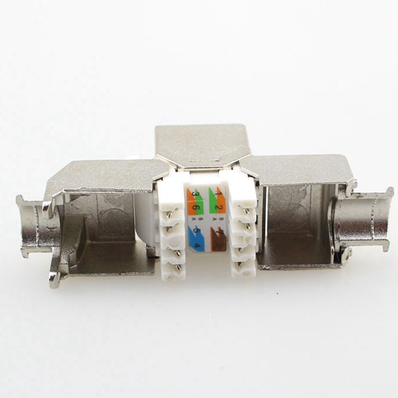 Network Cat6A Toolless Keystone Jack Module Full Shielded RJ45 Socket to LSA Toolfree Termination