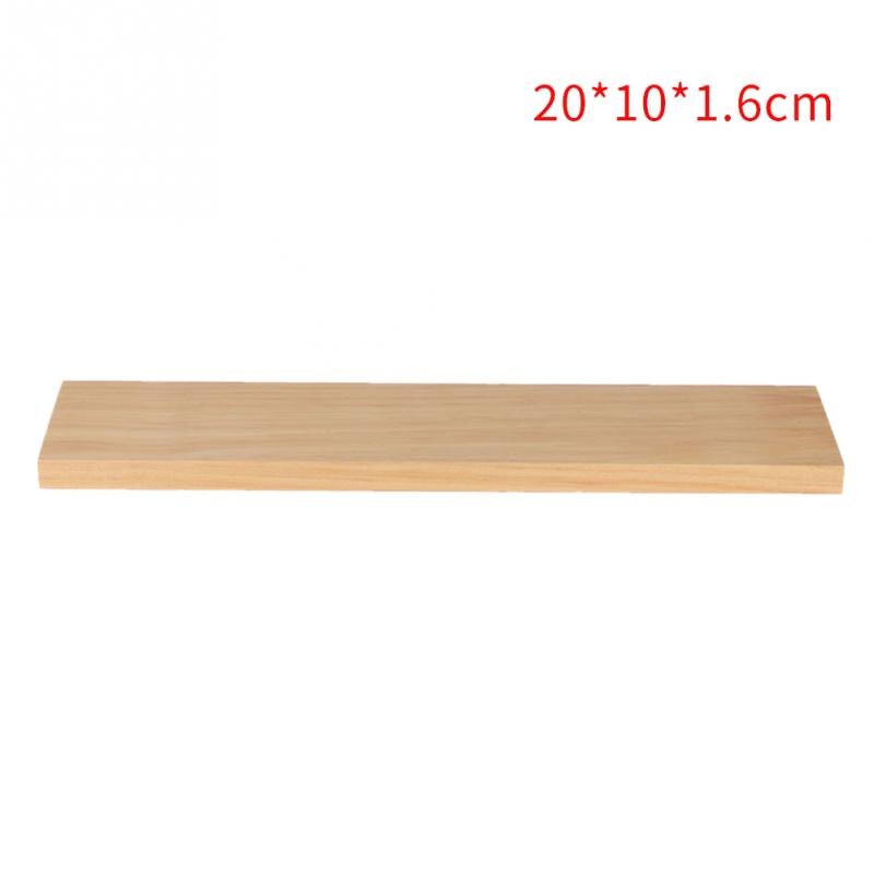1PC Wall Shelf Holders Organizer Living Room Craft Decorative Bracket Floating Bathroom Home Office Storage Rack Wood Board: 20x10x1.6cm