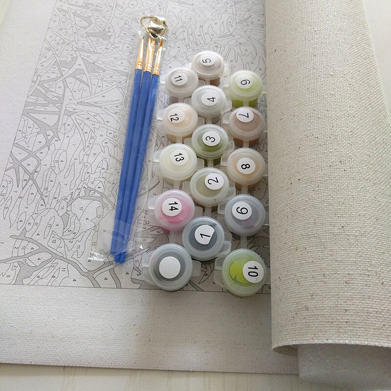 GATYZTORY obrazy olejne według liczb dla dorosłych dzieci pomarańczowy kwiat obraz według numeru ręcznie 40x50cm rama Dom dekoracje ścienne