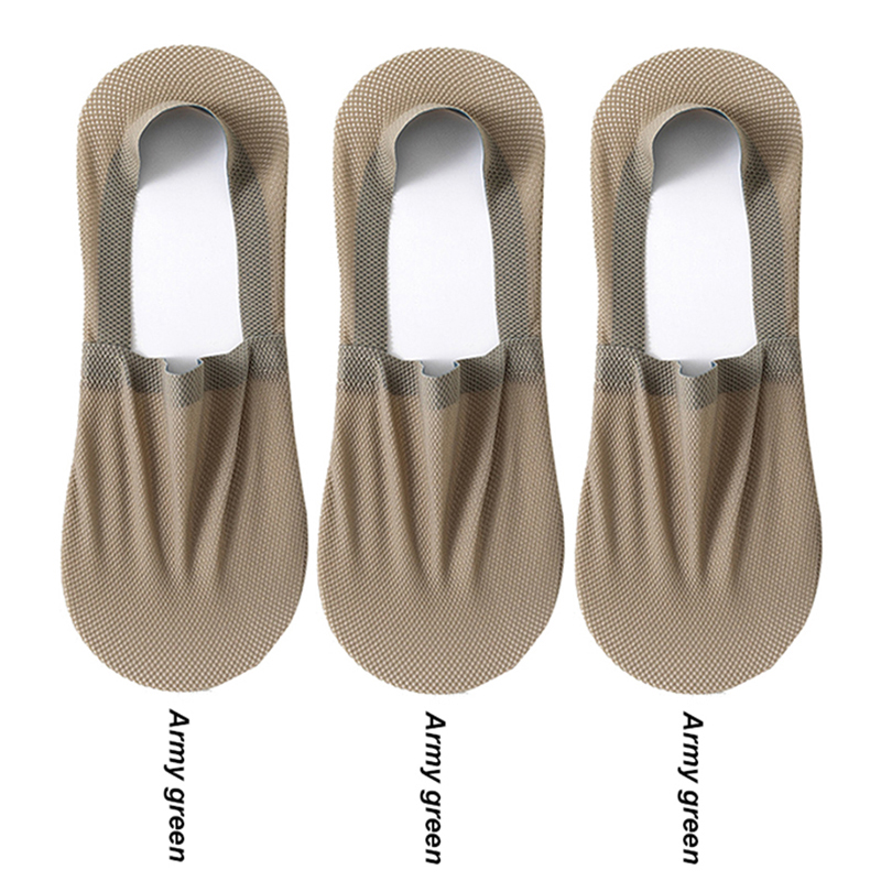 3 Paare/los Männer Stiefel Socken Sommer Dünne Unsichtbare Socke Atmungsaktive Sanft lässig Sox Elastische Gittergewebe Sokken Meias