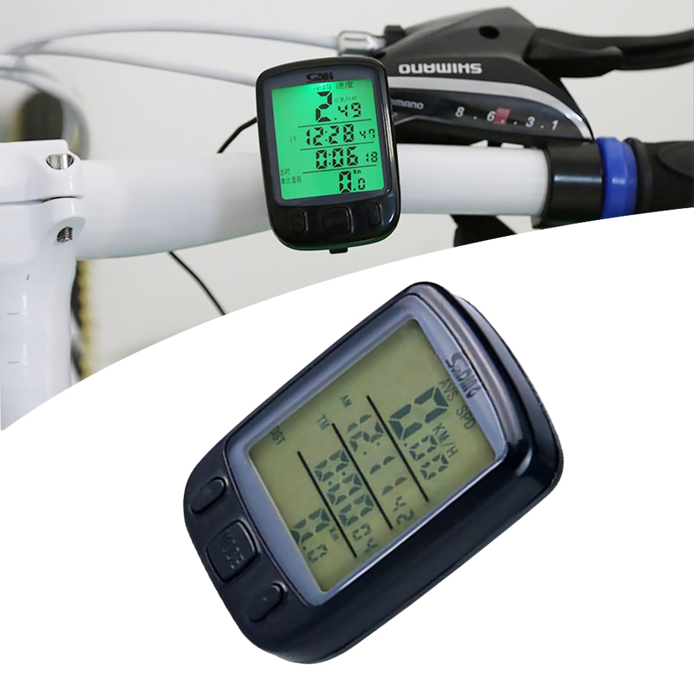 MTB Waterproof Cycle Bike Speedometer Wire/ Wireless Bicycle Meter Computer