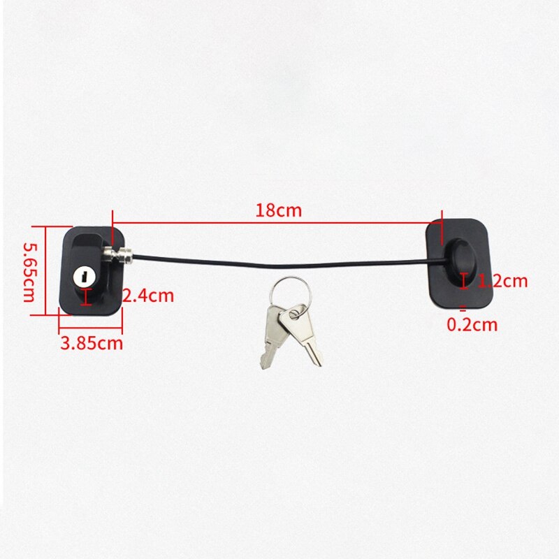 Limitadores de seguridad para ventanas de bebés con Cable de bloqueo de seguridad, No se requieren tornillos para evitar daños y proteger la seguridad