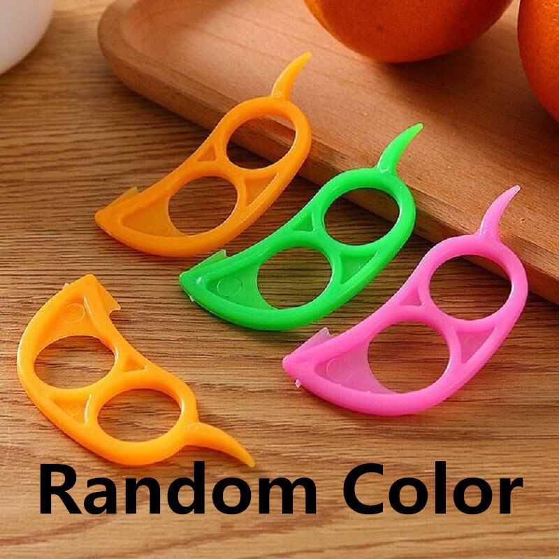 Appelsinskrællere citronskræller frugtstripper nem oplukker citruskniv køkkenredskaber gadgets citronskalskræller: 5 stk