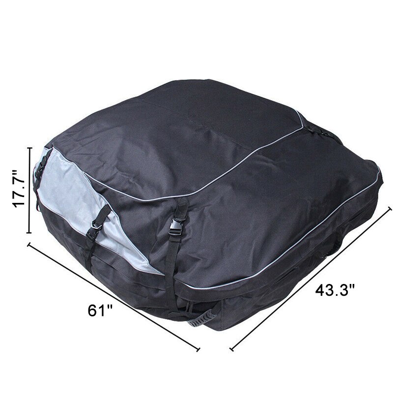 155 x 110 x 45cm 420d oxford bil tagboks tagpose vandtæt tagbagagebærer opbevaringstaske rejse vandtæt til suv biler: Default Title