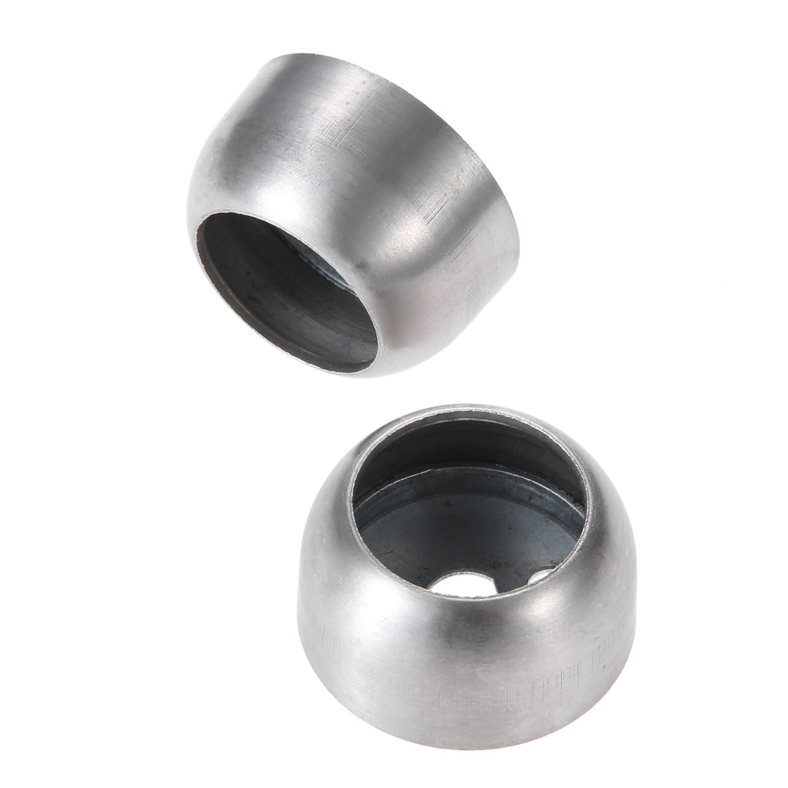 Roestvrij stalen kast Pole Sockets, Dia. 25mm Hoogte 100mm Garderobe Pijp Houder Hanger, Closet Rod End Supports, 2 Stks