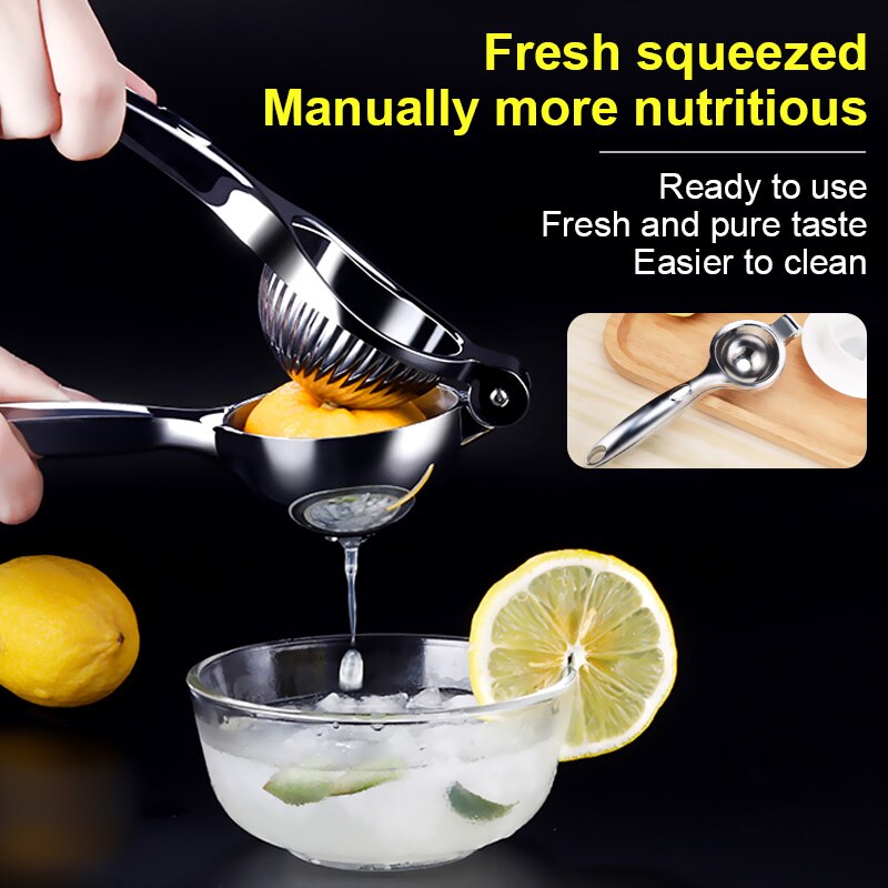 Manual Lemon Citrus Juicer Stainless Steel Hand Fruits Squeezer Handle Press Orange Juice Queezer Kitchen Accessories