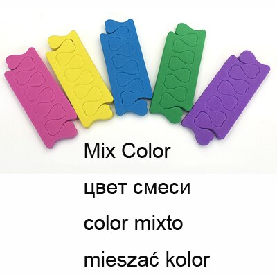 200pcs/pack Nail Art Finger Soft Foam Toe Separator Sponge Finger Separator Dividers Pedicure Manicure Nail Care Tools: Light Green