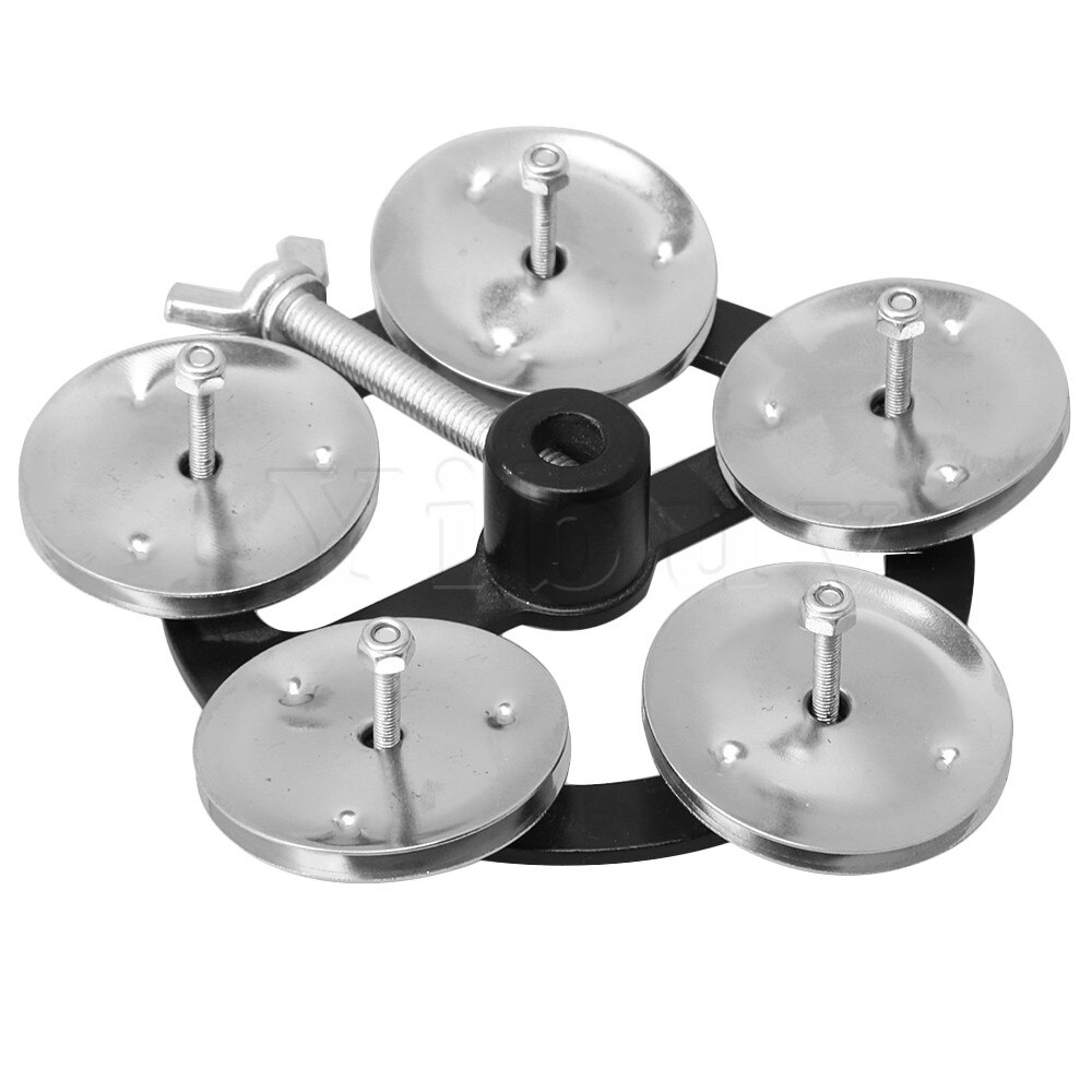 Percussie Hi-Hat Cimbaal Met Enkele Rij Metalen Jingles Drum Set Accessoire