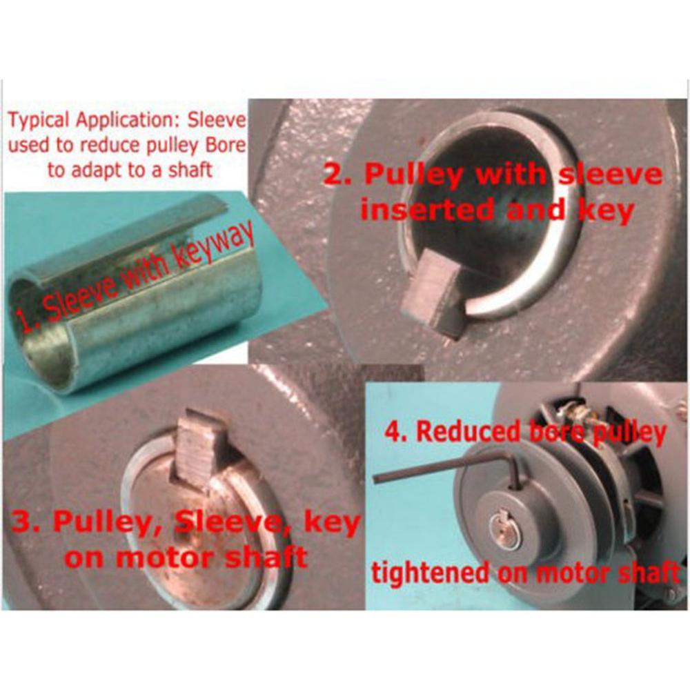 3/4 "  to 1 " gasmotorpoelie krukasbusadapter poelieboring reductiebus schijf & sleutel roofdier met stapsleutel