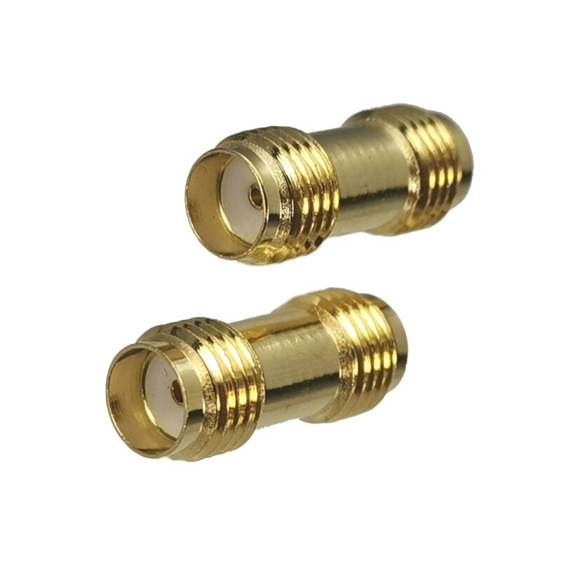 1 Uds adaptador de conector SMA RP-SMA a SMA RPSMA enchufe macho y conector hembra convertidor Coaxial RF recto latón