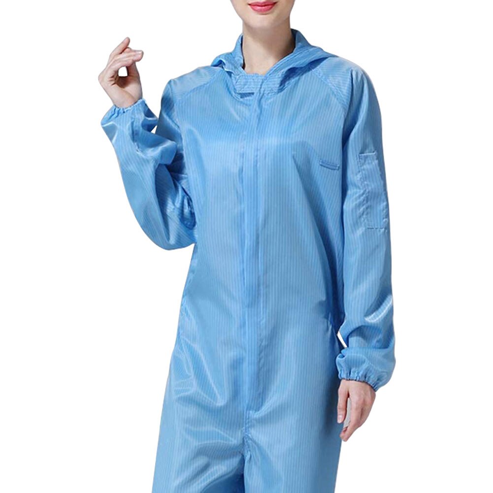 Reusable PPE Suit Coveralls Protective Suit Factory Anti Dust Hazmat Suit Clothing Outdoor Hospital Anti Virus Safety Clothing: Blue / s