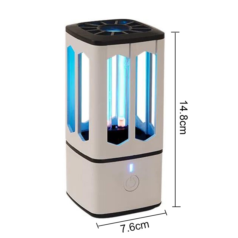 Ultraviolet Lampen Desinfectie Mini Uv Licht Sterilisator Mobiele Voertuig Thuis 3.8W Uv Draagbare Mijt Sterilisatie Lichten