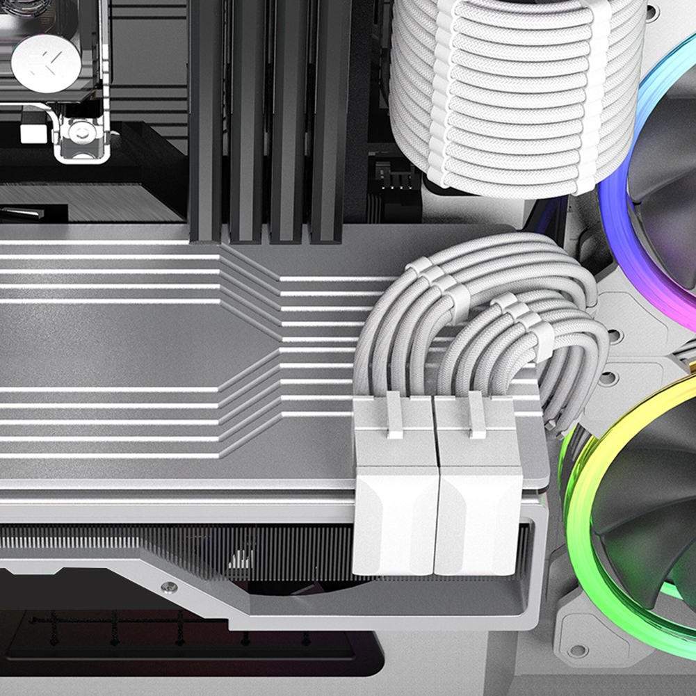 ATX GPU Adapter Elbow Head GPU Power Steering Connector 180 Degree Angled Power Steering Connector for Desktop Video Card GPU