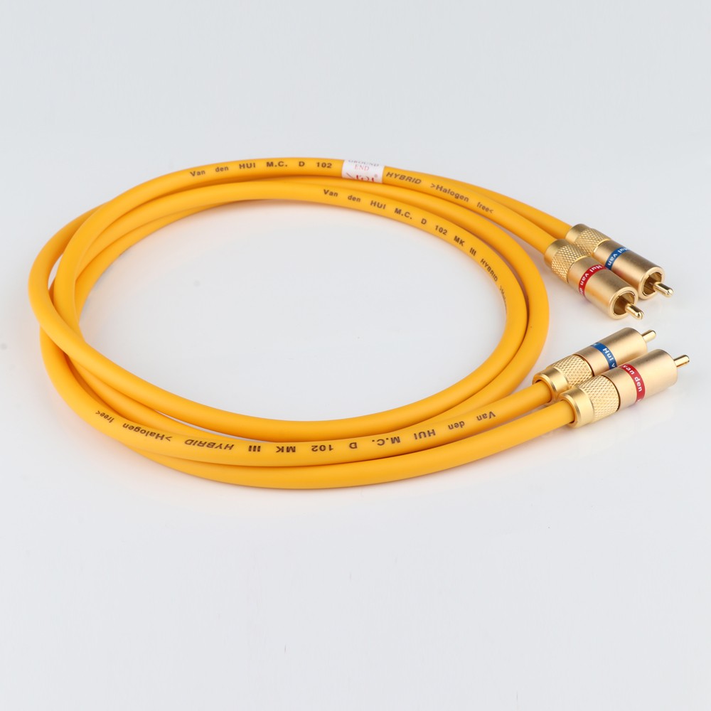 Van Den Hul VDH MC D102 MK III cavo di interconnessione RCA ibrido con spina RCA placcata in oro cavo di prolunga Hifi Audio da RCA a RCA