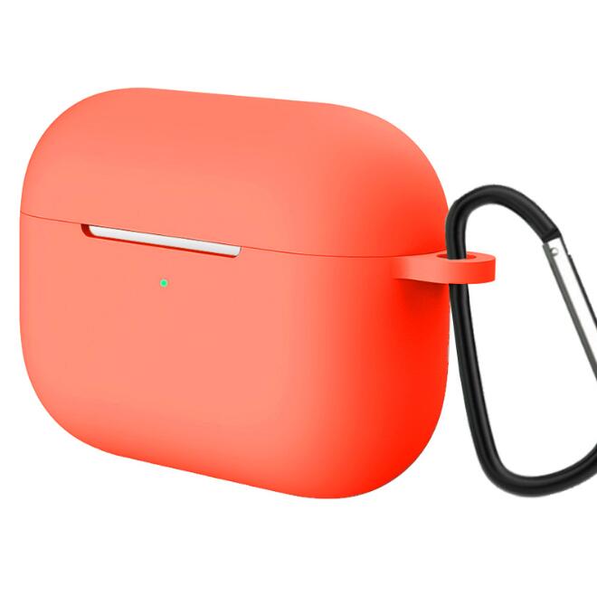 Ultra-dünne Silikon Fall Für Apple Airpods Pro Kopfhörer Fall Drahtlose Bluetooth Headset Abdeckung Stoßfest Tasche Für Air schoten pro 3: orange