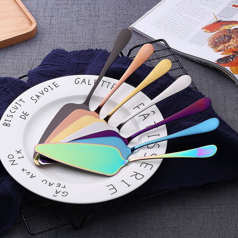 1 pçs acessórios de cozinha aço inoxidável bolo pá faca pizza queijo ferramentas bolo divisor facas ferramentas cozimento gadgets cozinha