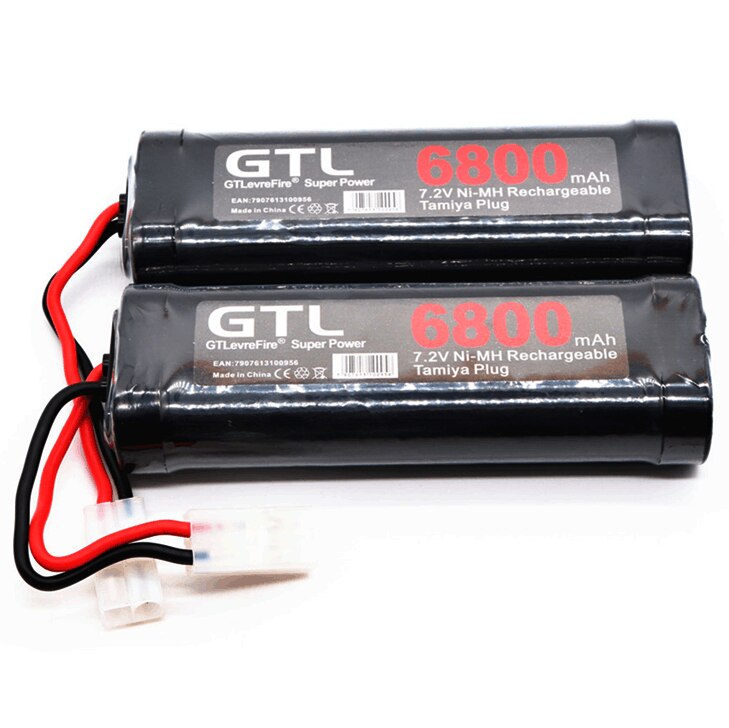 Original 7.2V Battery 6800mah NiMH Batteries Pack For RC Car Truck Buggy Boat Tank Ni-Mh Baterias gray supper power.