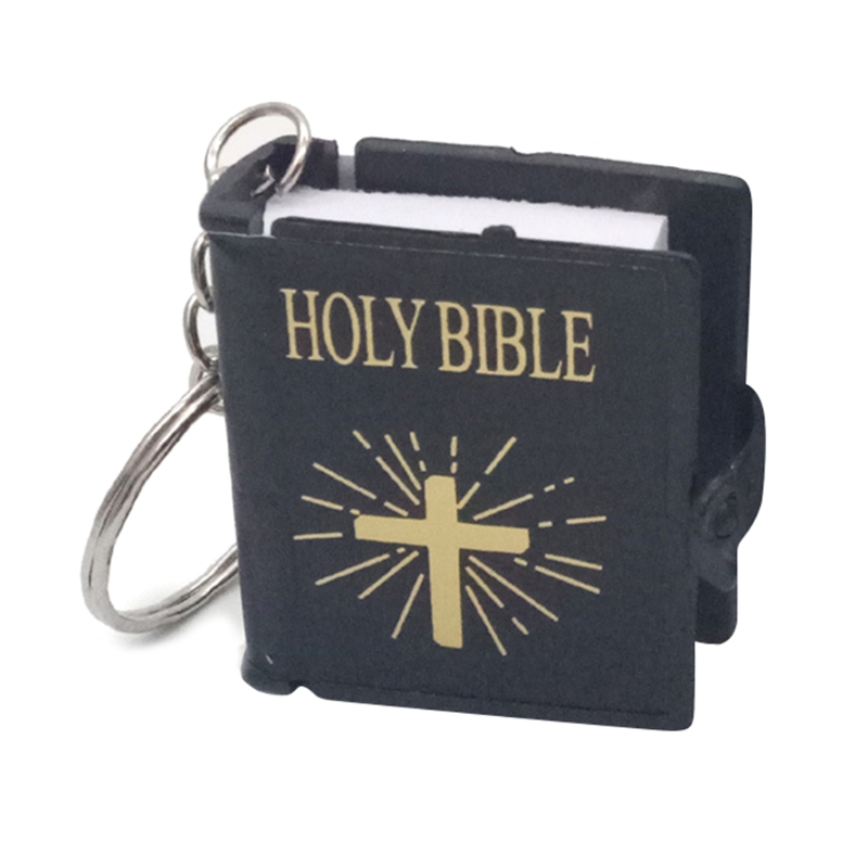 Engels Versie Mini Religieuze Christian Sleutelhanger Mini Boek Sleutelhanger Sleutelhanger Sleutelhanger Voor Vrouwen Bag Charm Decoraties