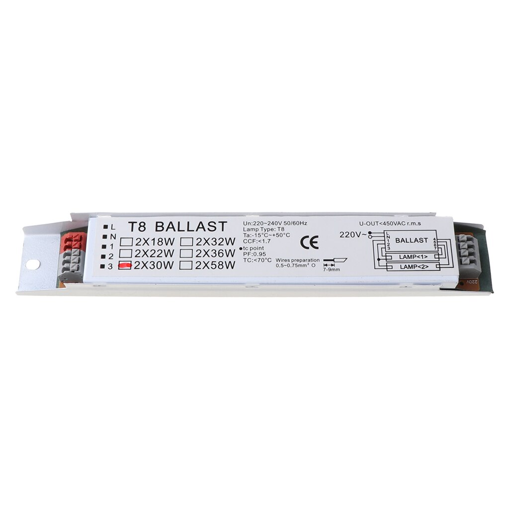 T8 220-240V Ac 2X30W Breed Voltage Elektronische B... – Grandado