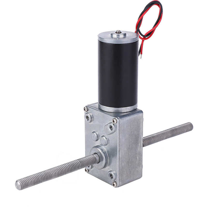 Dual Shaft Gear Motor Worm Gear Motor 24V for High Precision Corrosion Resistance Low Loss Home Use: Reduction ratio 670