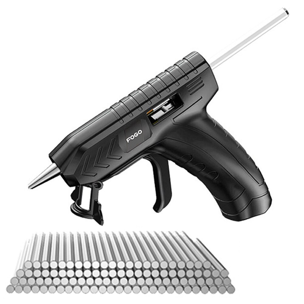 Cordless Glue Gun Melt Glue Gun Machine USB Rechargeable Craft DIY Repairing Tool Kits with Glue-Stick: 100pcs Glue Stick