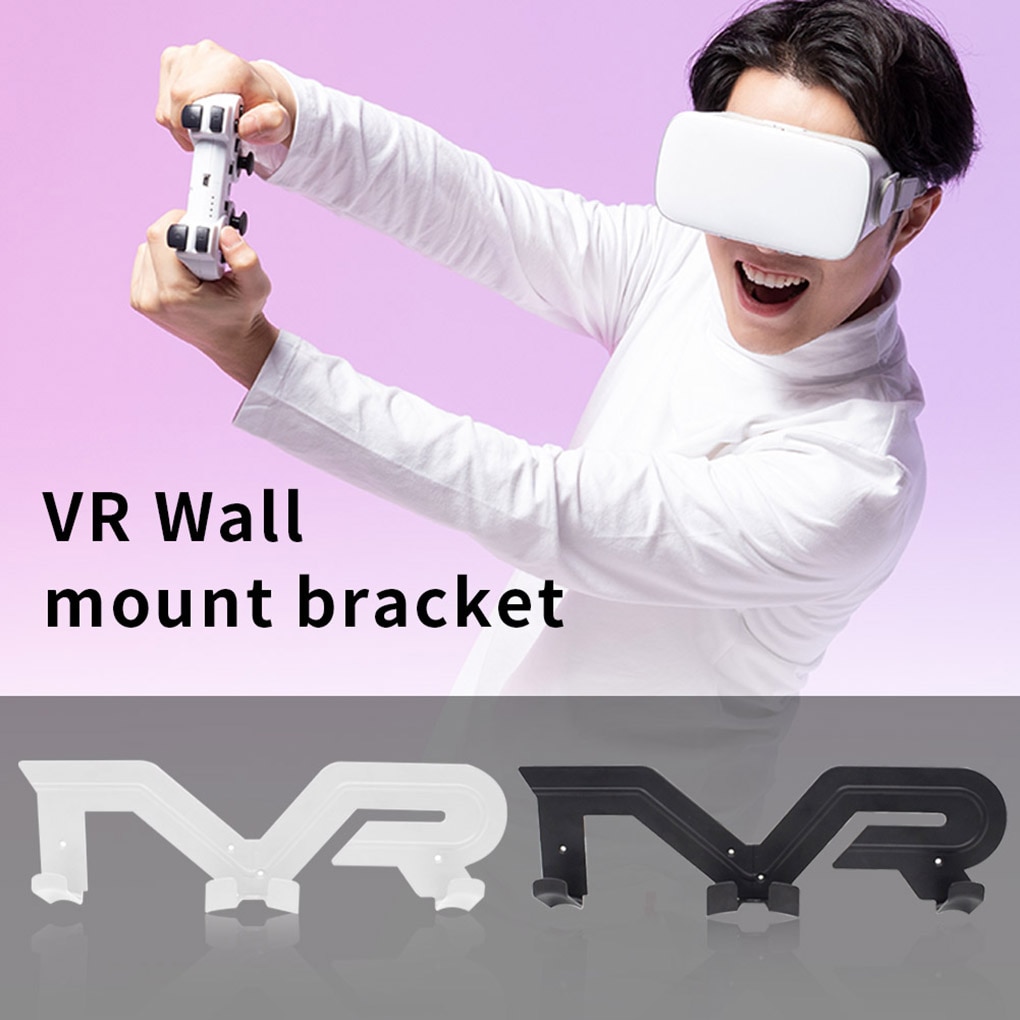 Vr Glazen Slanke Wall Mounted Stand Houder Vr Headset Display Houder Controller Muur Hanger Voor Oculus Quest 2 Beugel