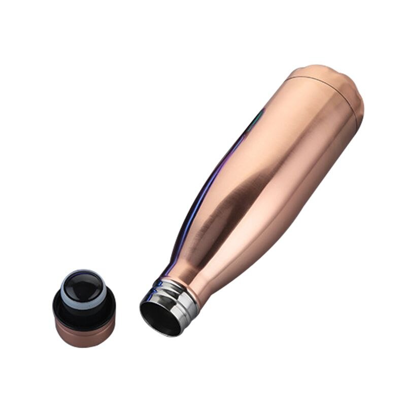 500 ml thermoskanne thermoskanne Expansion flasche wasser flasche kaffee tasse sport wasserkocher vakuum glaskolben galvanik flasche, rose gehen