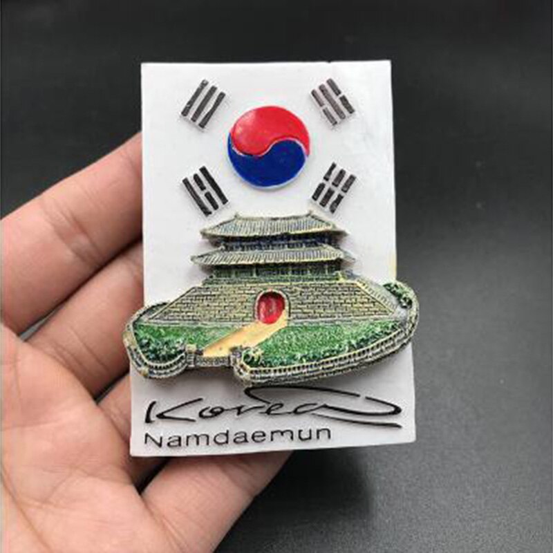 fridge magnet Germany dubai Italy Korea refrigerator paste magnetic 3d Berlin wishing fountain collection Tourist souvenir: korea