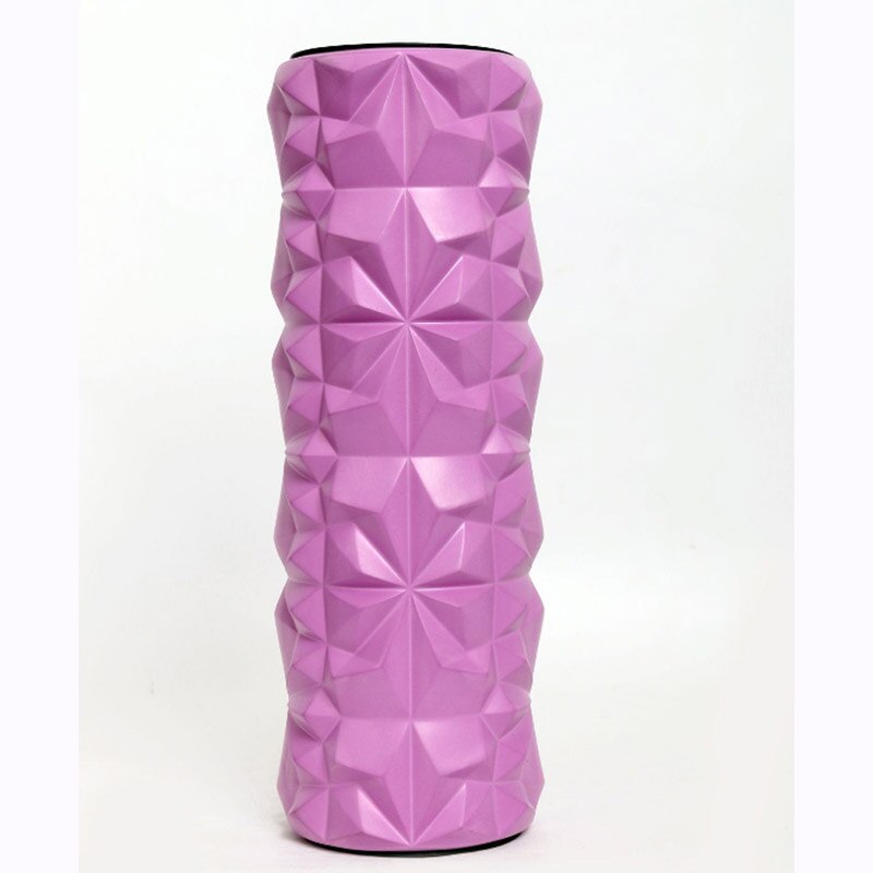 Eva Wolf Tand Holle Yoga Foam Roller Kolom As Balans Bar Massage Bal Voetmassage 45Cm Set Foam Yoga roller 、: Purple