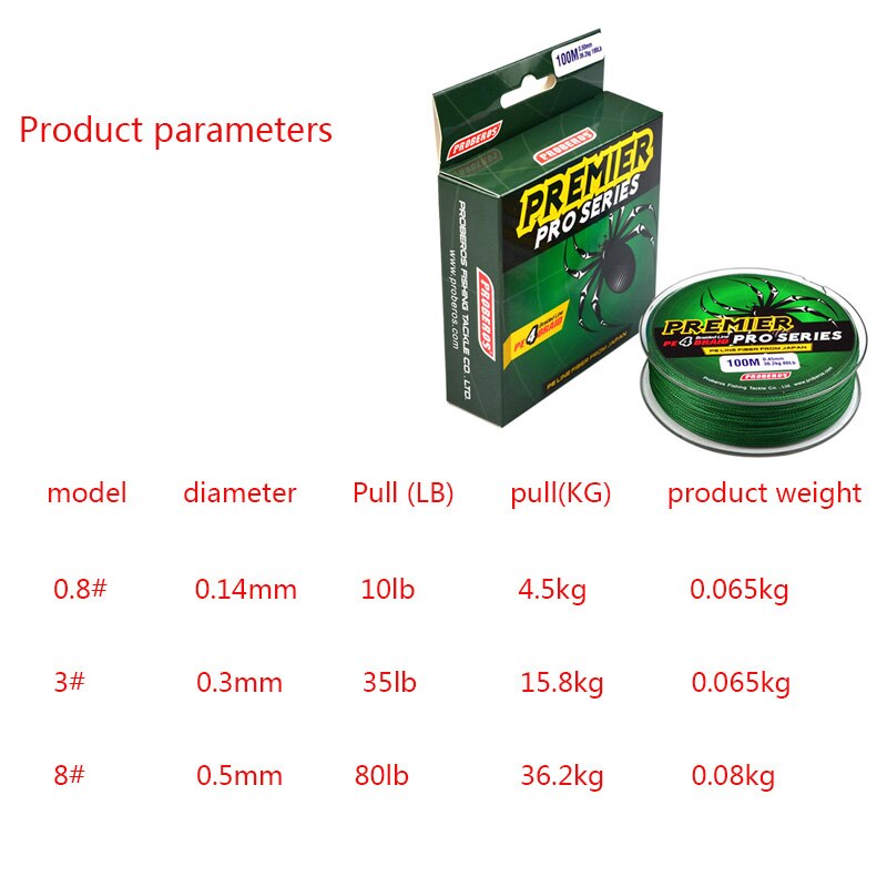 100M Fishing PE Line Red/Green/Grey/Yellow/Blue braided fishing line available 8LB-100LB PE Line Fishing Tools