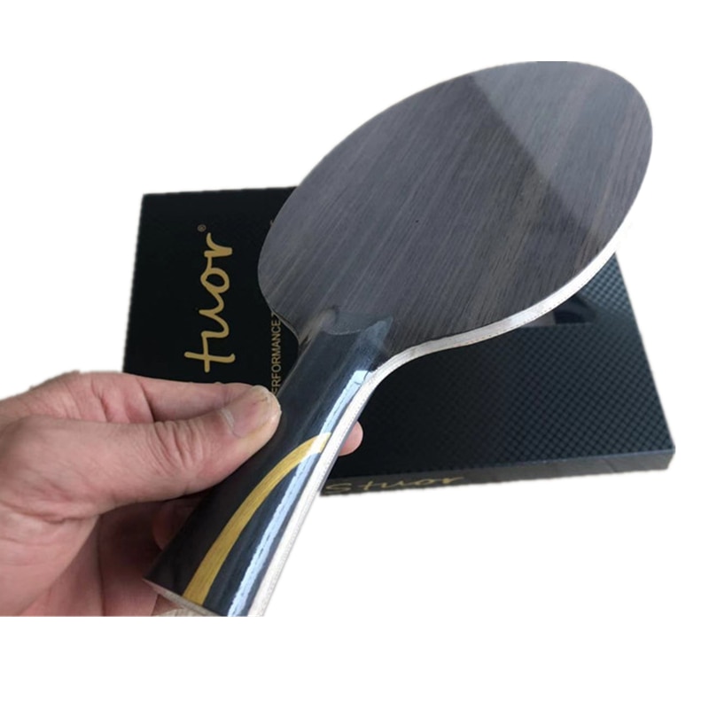 Stuor-raqueta de tenis de mesa de dos caras, raqueta de pimpón con hoja especial de carbono ZLC, de madera pura