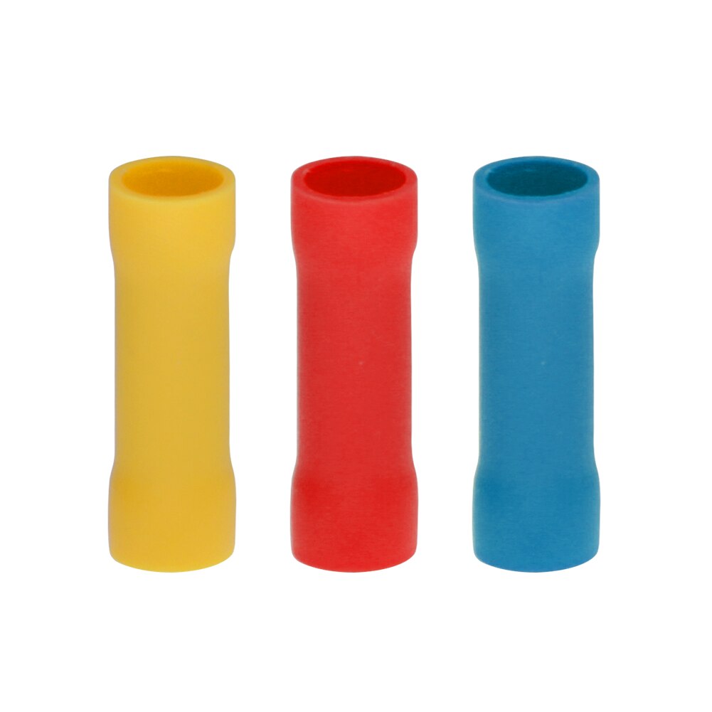 480pcs Cold-pressed Terminal Block Insulated Spade Cable Connector Connection Terminal Red Blue Yellow Combination Box