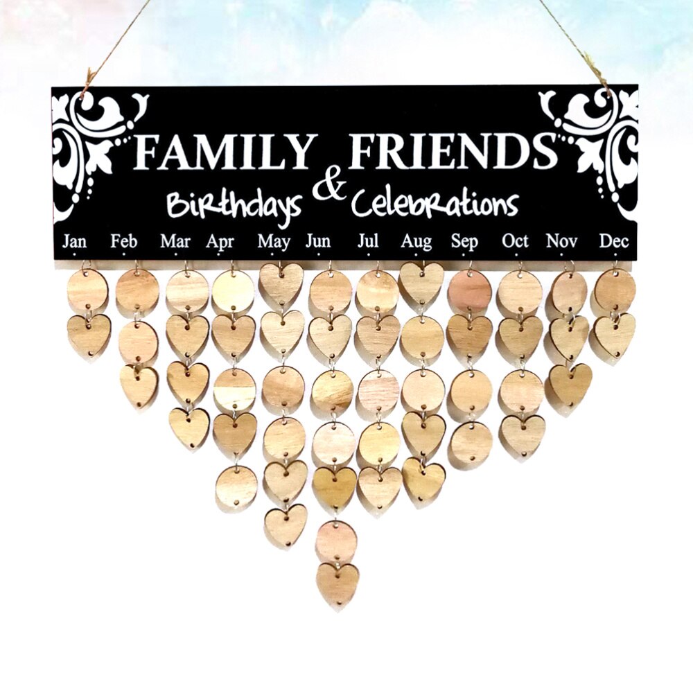 Family & Friends Calendar DIY Wood Family & Friends Calendar Birthday