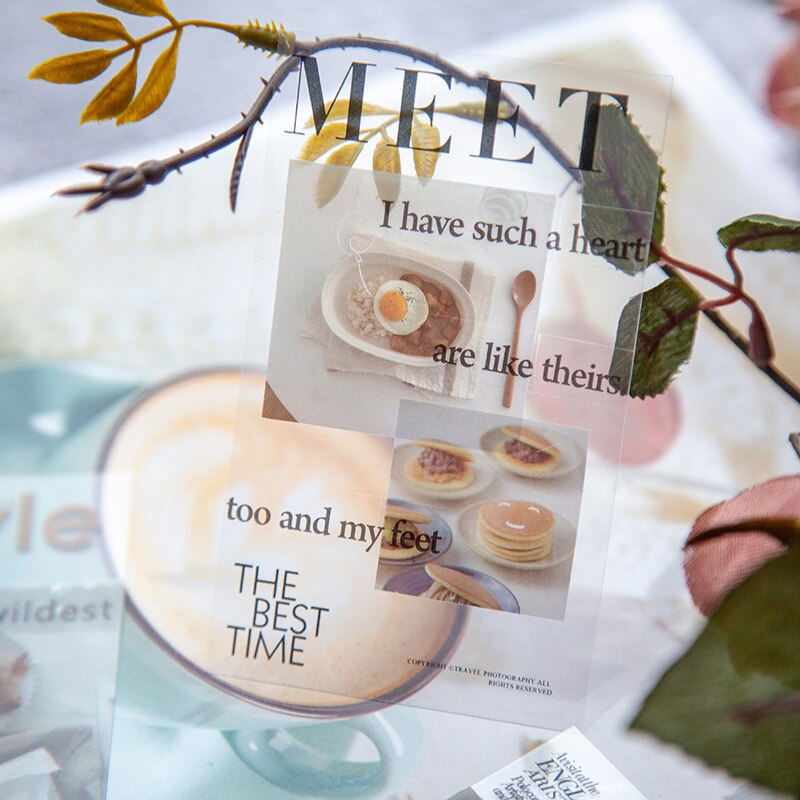 My Magazine Series Decorative PET Stickers Scrapbooking Stick Label Diary Stationery Album