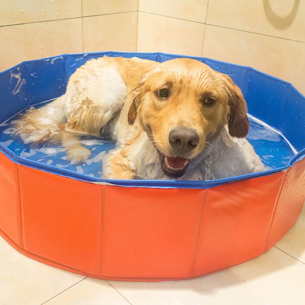PVC Multi-uso plegable perro aire inflar piscina mascota cachorro natación piscina tina de baño Baño de mascotas tina de baño resistente portátil bañeras