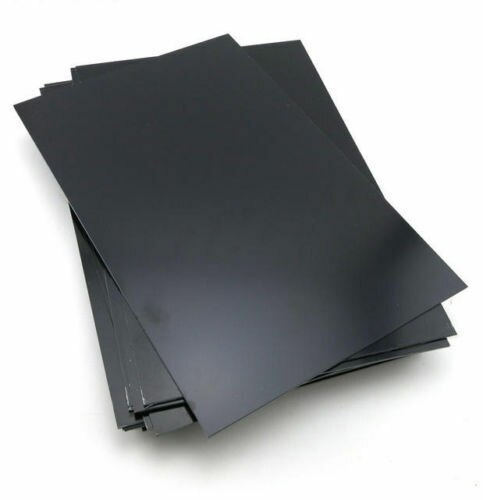 Plaque Plate en plastique styrène ABS noir 1 pièces 0.5mm x 200mm x 200mm