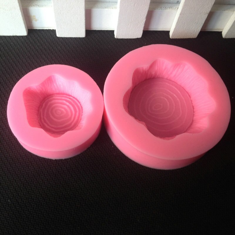 2PCS/ Set Craft Cake Molds Tree Stump DIY Tree Shape Silicone Mold For Fondant Baking Mold Bake Ware Soap Sugar Decoration Tool