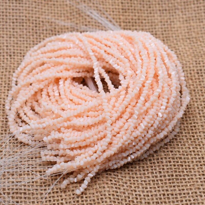 Solid 26 color 2mm 130pcs Triangle Crystal Glass Beads Seed Czech Beads For Jewelry Making DIY Needlework Earring Necklace: Brown