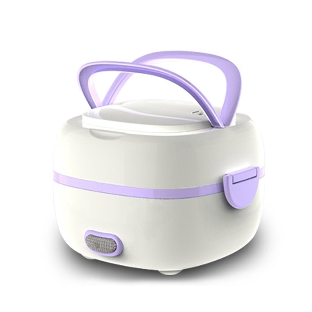 Multifunctional Electric Lunch Box Mini Rice Cooker Portable Food Heating Steamer Heat Preservation Lunch Box EU Plug