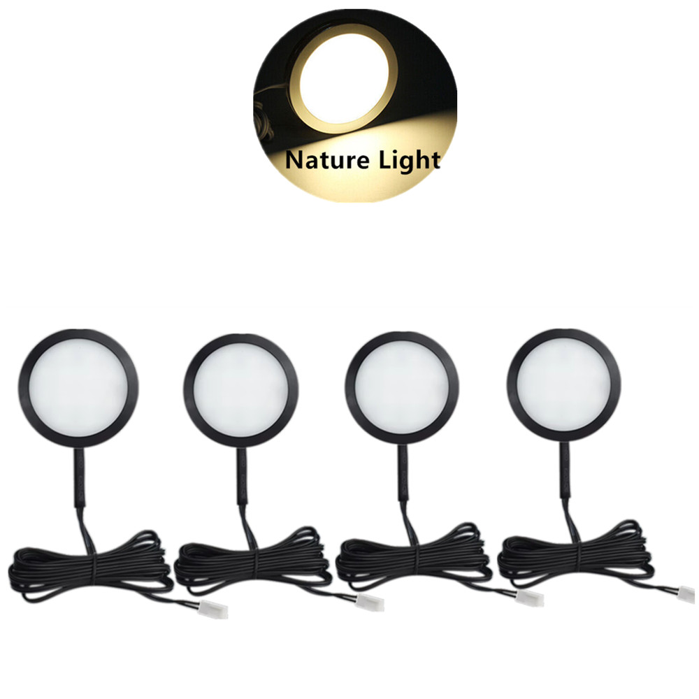 4 stuks 12v interieurverlichting camper/caravan led-spotjes camper/camper interieur spotlamp led-leeslamp met autolader: Grijs