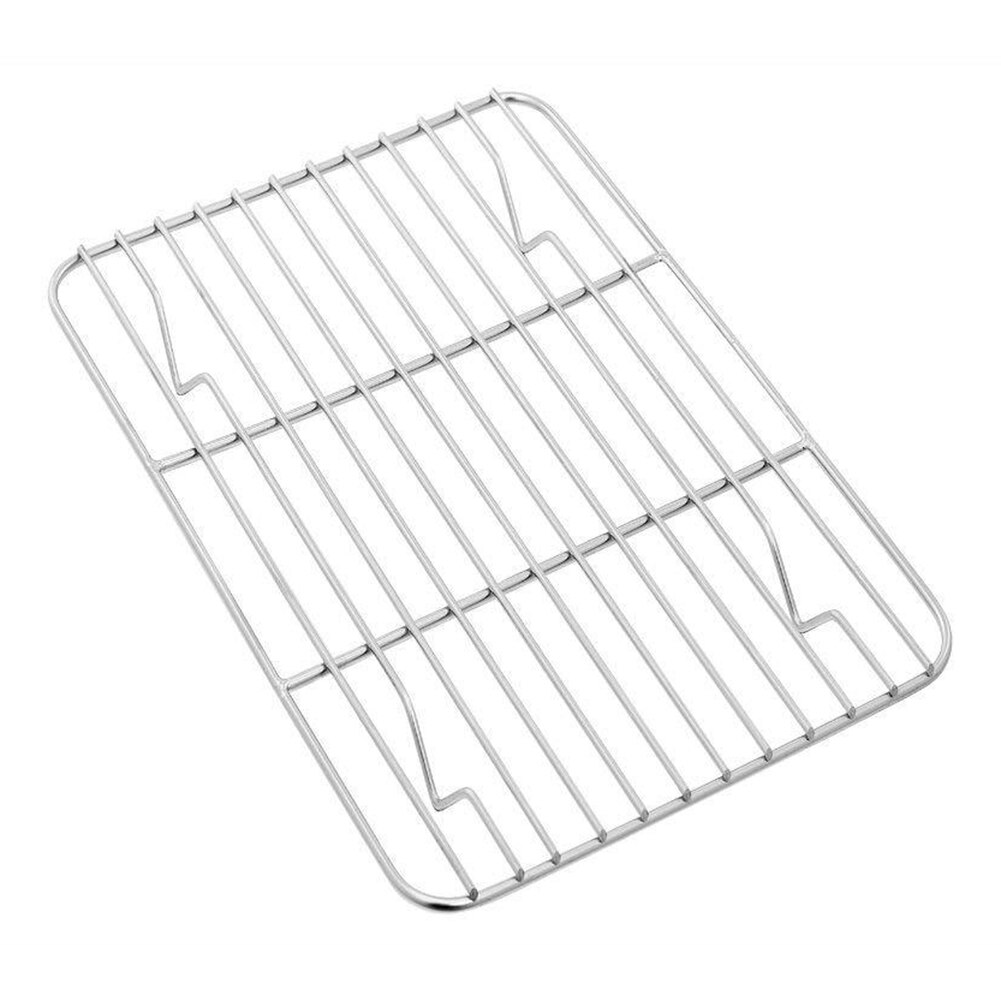 Stainless Steel Rectangular Grill Cookie Baking Pan Tray Plate Kitchen Gadget Baking Pan Non-stick Stainless Steel Baking Pan