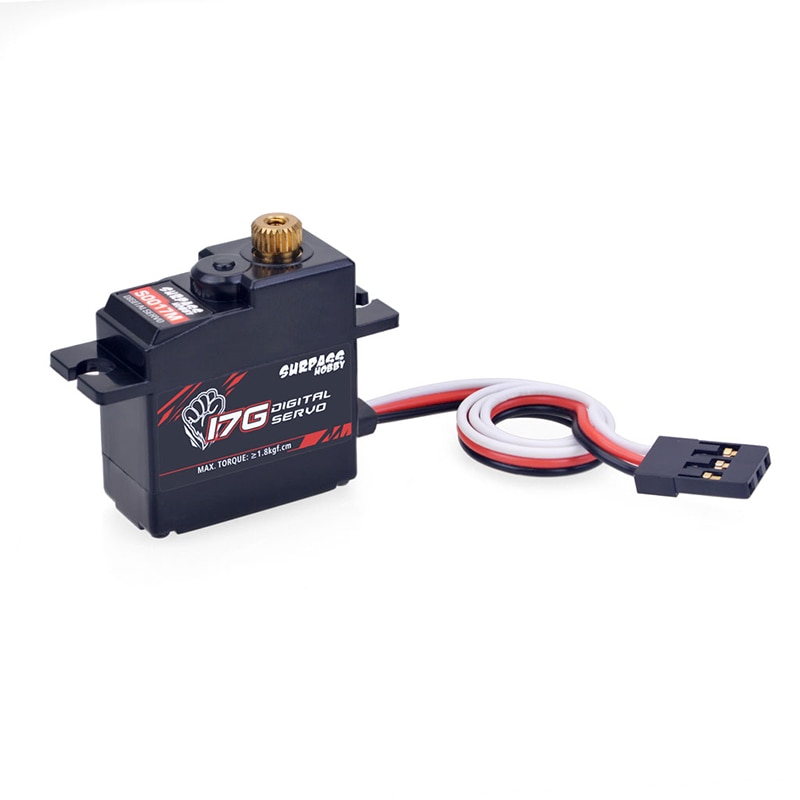 SURPASS Hobby S0017M 17g Metal Gear 1.8KG Digital Servo for RC Airplane Robot 1/18 1/16 Truck Car Boat Duct Plane